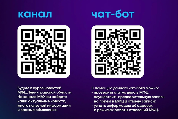 Чат-бот в мессенджере MAХ - для заявителей МФЦ