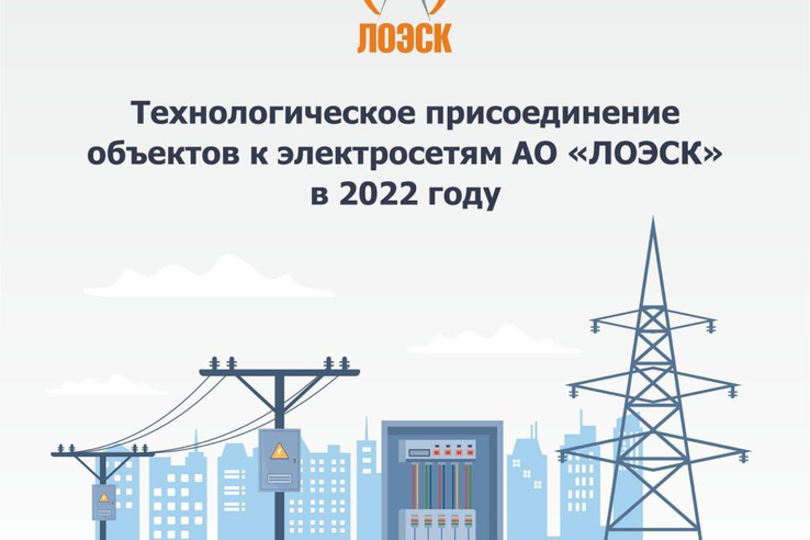 Технологическое присоединение объектов к электросетям АО «ЛОЭСК» в 2022 году