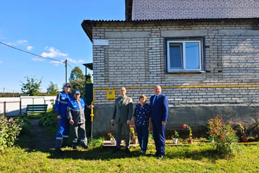 В деревню Ропша Кингисеппского района пришел газ